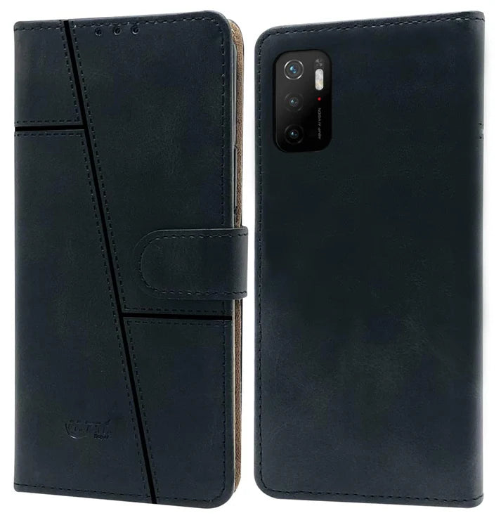 Leather Wallet Cover for POCO M3 Pro 5G
