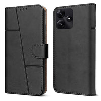 Leather Wallet Cover for POCO M6 Pro 5G