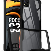 Poco C3 Back Cover (Silicone Border)