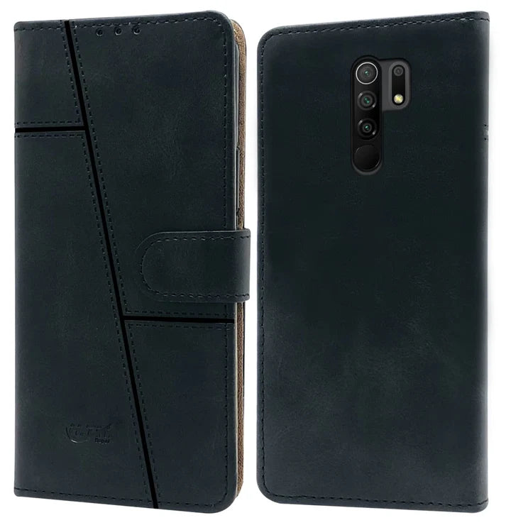 Leather Wallet Cover for Poco M2/ M2 reloaded