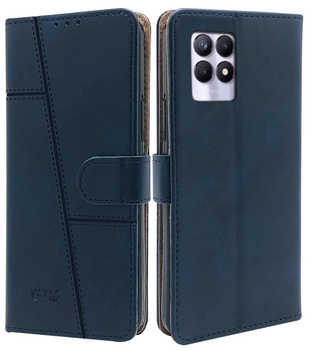 Leather Wallet Cover for Realme 8i