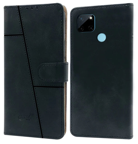 Leather Wallet Cover for Realme C21Y/C25Y