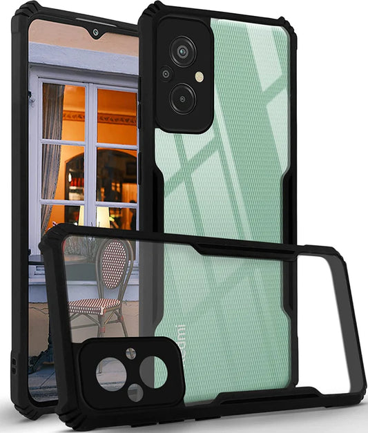 Redmi 11 Prime (4G) Back Cover (Black Bumper)