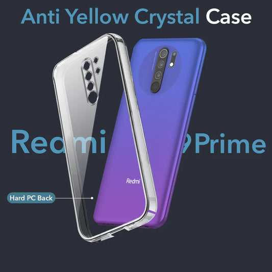 Redmi 9 Prime (Lifetime Anti-Yellow Clear Back Cover)