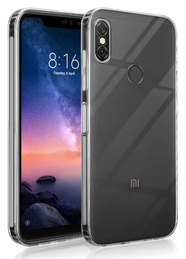 Redmi Note 6 Pro (Lifetime Anti-Yellow Clear Back Cover)