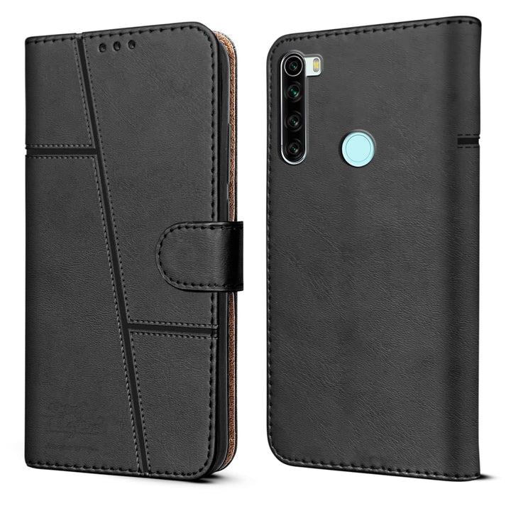 Redmi Note 8 Flip Case Cover ( Black )