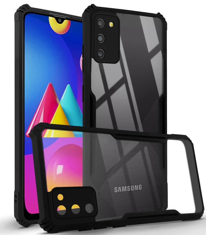 Samsung A02s Back Cover (Silicone Border)