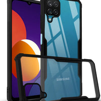 Samsung F12 Back Cover (Silicone Border)