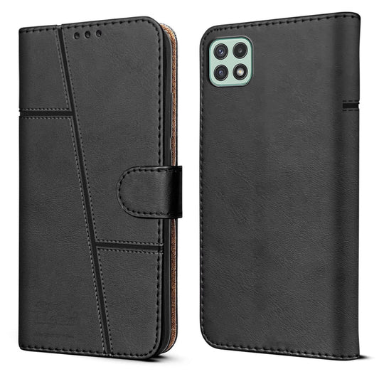 Leather Wallet Cover for Samsung F42 5G