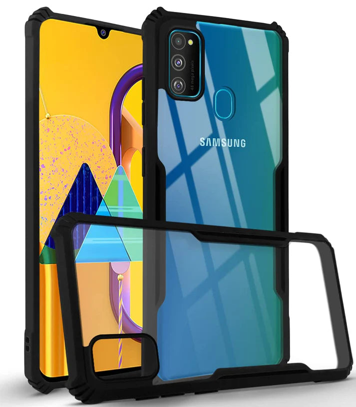 Samsung M21 Back Cover (Silicone Border)