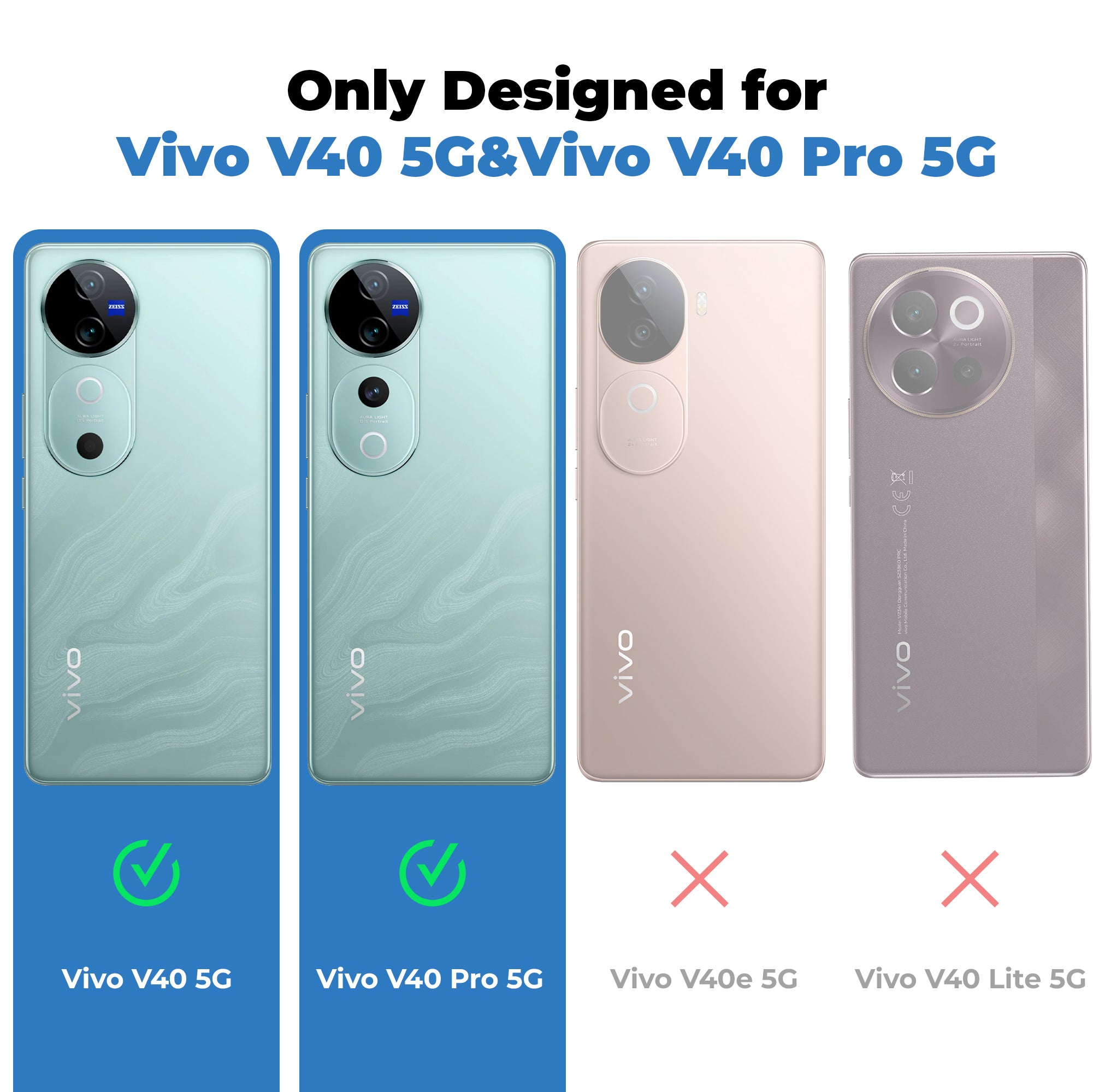 Crystal Clear Hard Back Anti-Yellowing Phone Case For Vivo V40 Pro 5G