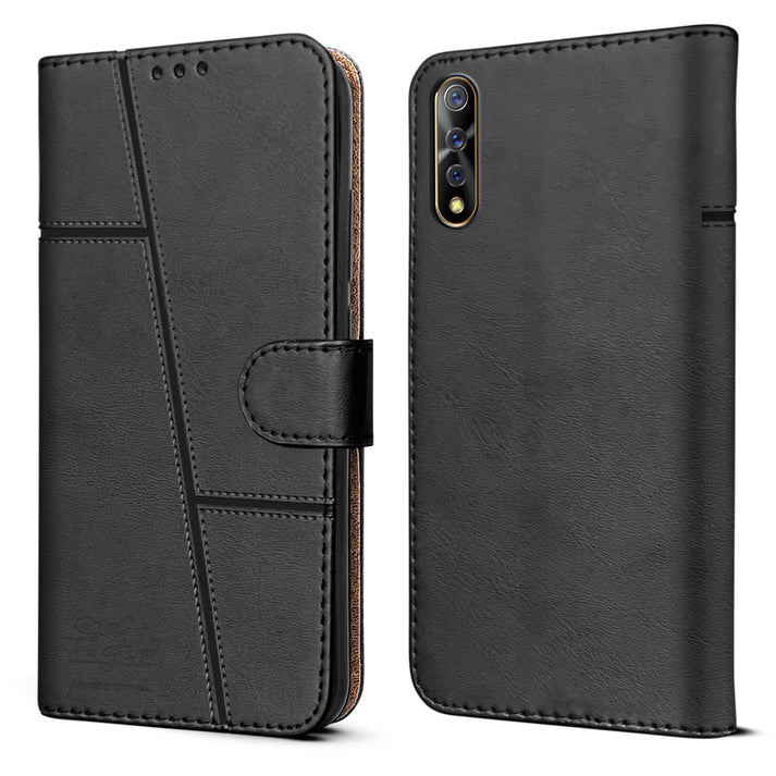Vivo S1/Z1x Flip Case Cover ( Black )