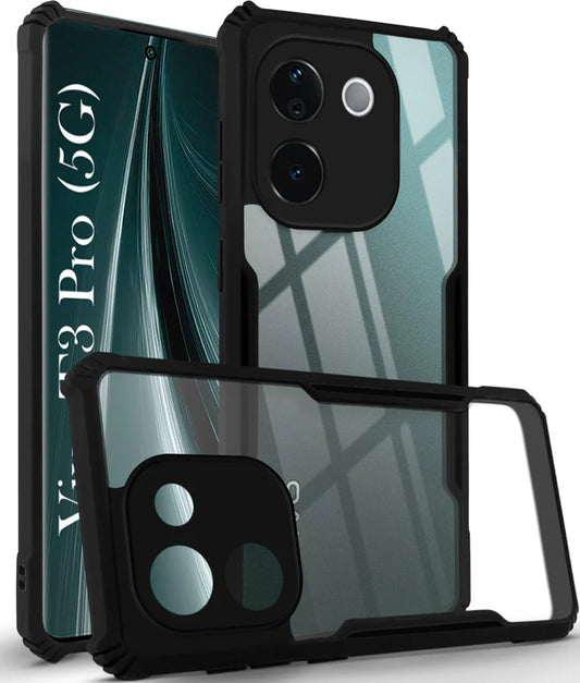 Vivo T3 Pro 5G Back Cover (Black Bumper)