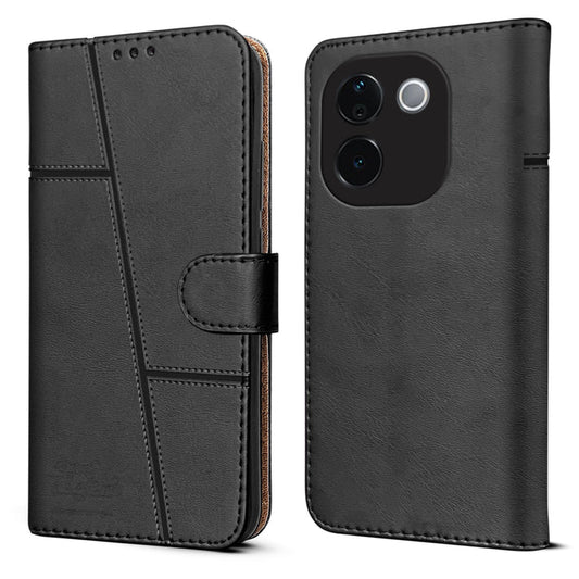 Leather Wallet Cover for Vivo T3 Ultra 5G