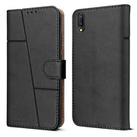 Leather Wallet Cover for Vivo V11