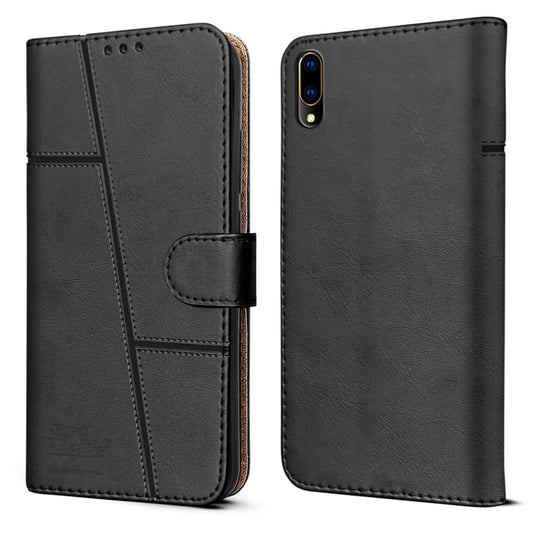 Leather Wallet Cover for Vivo V11 Pro