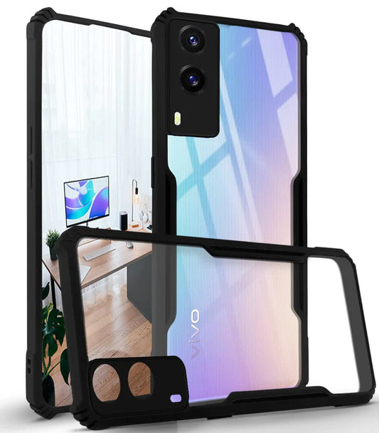 Vivo V21E 5G Back Cover (Black Bumper)