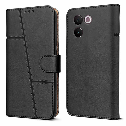 Leather Wallet Cover for Vivo V30e 5G