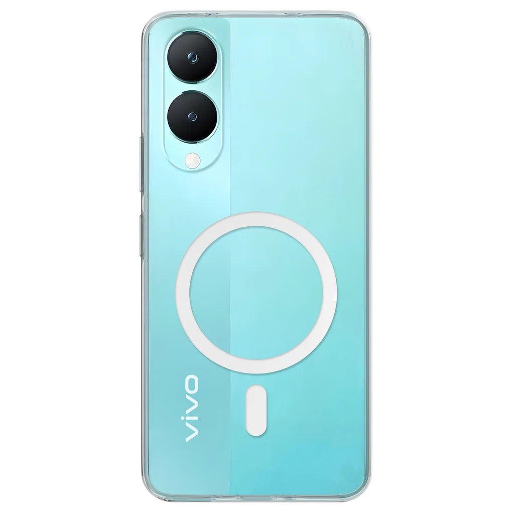 Magnetic Case for Vivo Y17s/ Y28 5G Clear Compatible with MagSafe