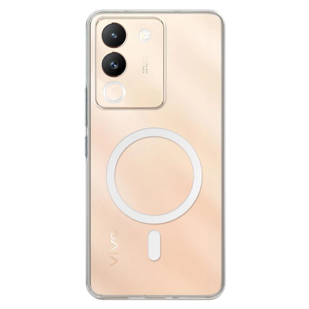 Magnetic Case for Vivo Y200 5G Clear Compatible with MagSafe