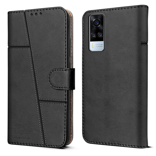 Vivo Y51A/Y51 2020 Flip Case Cover ( Black )