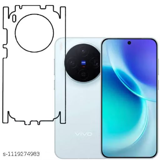 VIVO X300 5G Back Screen Guard For Matte Finish, Smooth Touch, Unbreakable Membrane