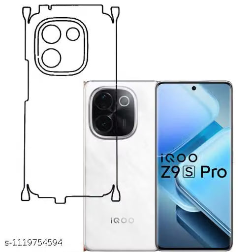 IQOO Z9S PRO 5G Back Screen Guard For Matte Finish, Smooth Touch, Unbreakable Membrane