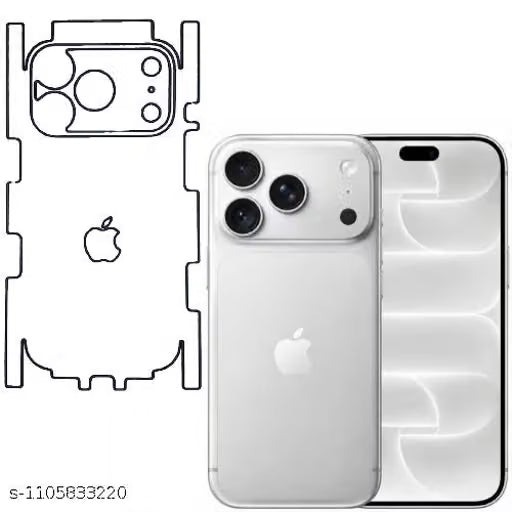 I PHONE 18 PRO Back Screen Guard For Matte Finish, Smooth Touch, Unbreakable Membrane