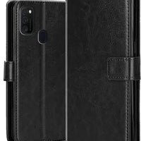Leather Wallet Cover for Samsung M21