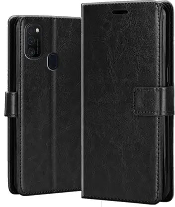 Leather Wallet Cover for Samsung M21