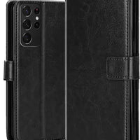 Leather Wallet Cover for Samsung S21 Ultra