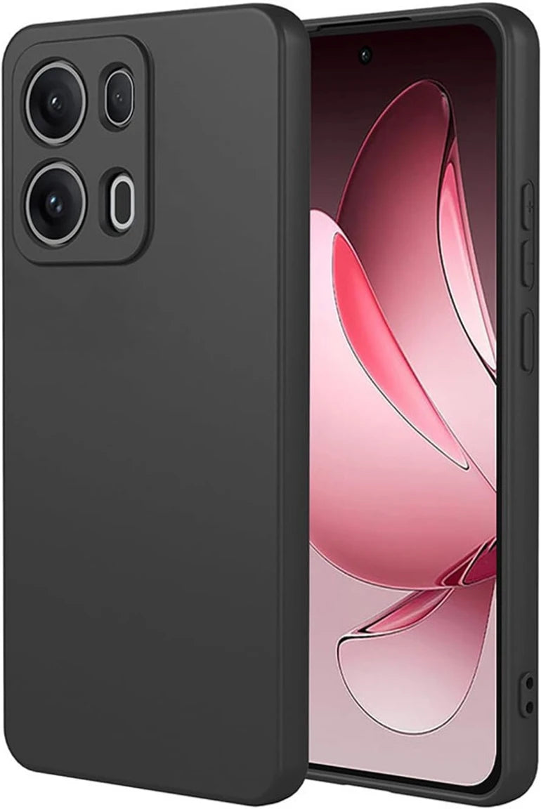 Oppo Reno 13 Pro 5G (Black Silicone Cover)