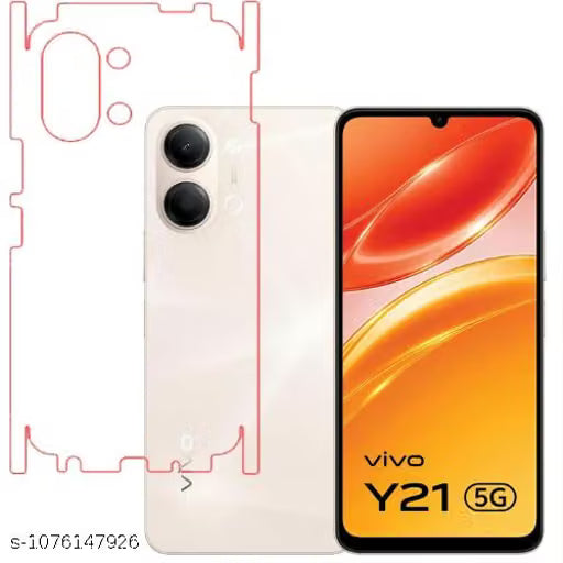 VIVO Y21 5G Back Screen Guard For Matte Finish, Smooth Touch, Unbreakable Membrane
