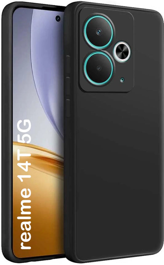 Realme 14T 5G ( Black Silicone Cover)