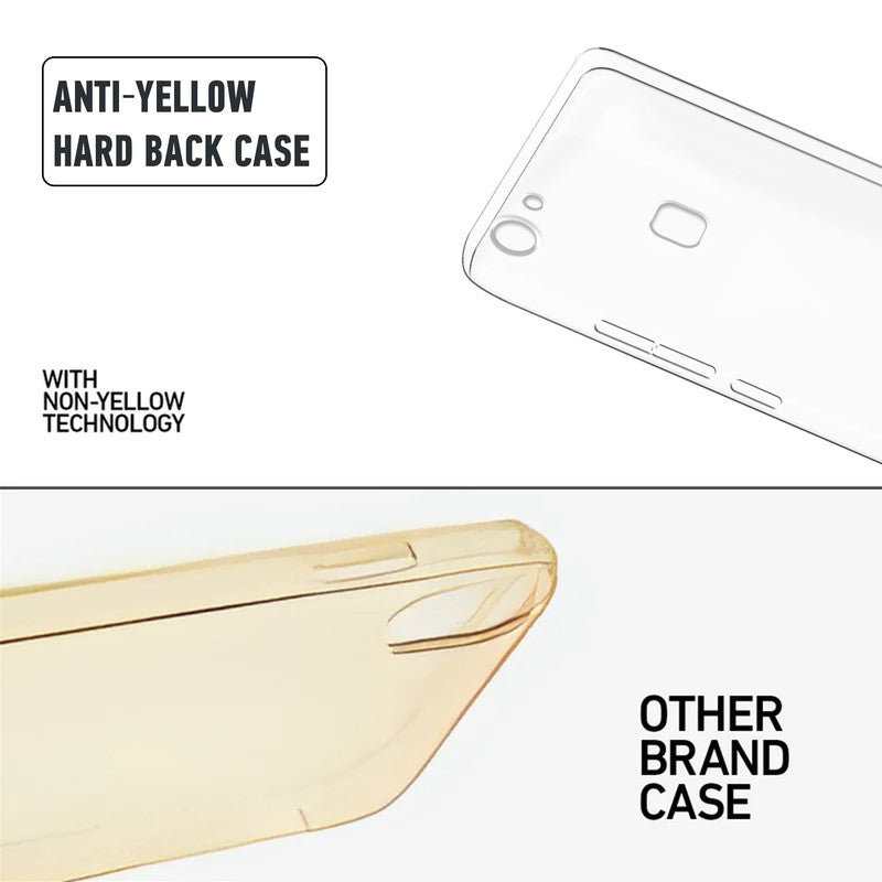 Crystal Clear Hard Back Anti-Yellowing Phone Case For Vivo V7