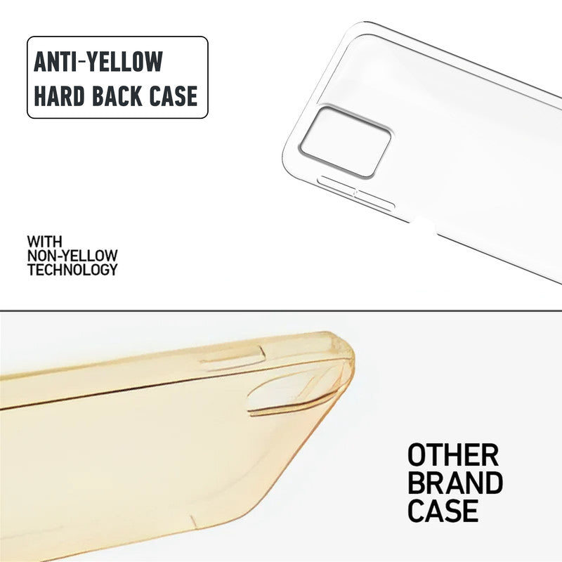 Crystal Clear Hard Back Anti-Yellowing Phone Case For Vivo Y01