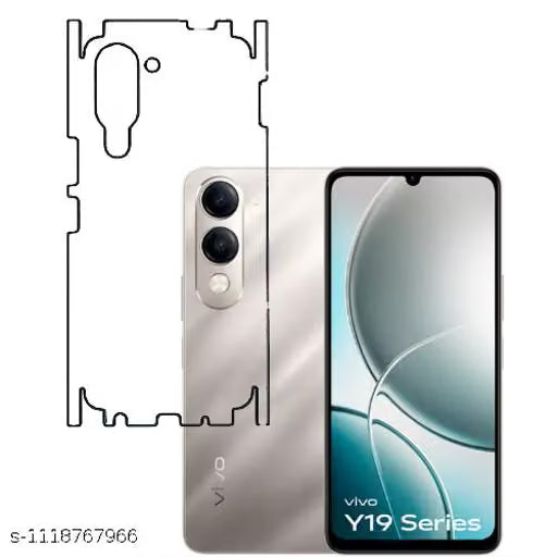 VIVO Y19 5G Back Screen Guard For Matte Finish, Smooth Touch, Unbreakable Membrane