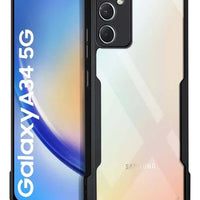 Samsung A34 Back Cover (Silicone Border)