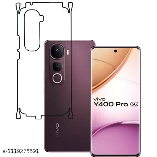 VIVO Y400 PRO 5G Back Screen Guard For Matte Finish, Smooth Touch, Unbreakable Membrane