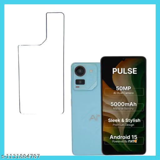 AI+ PULSE 5G Back Screen Guard For Matte Finish, Smooth Touch, Unbreakable Membrane