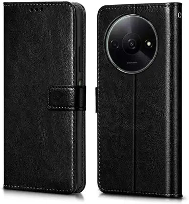 Leather Wallet Cover for Redmi A3X