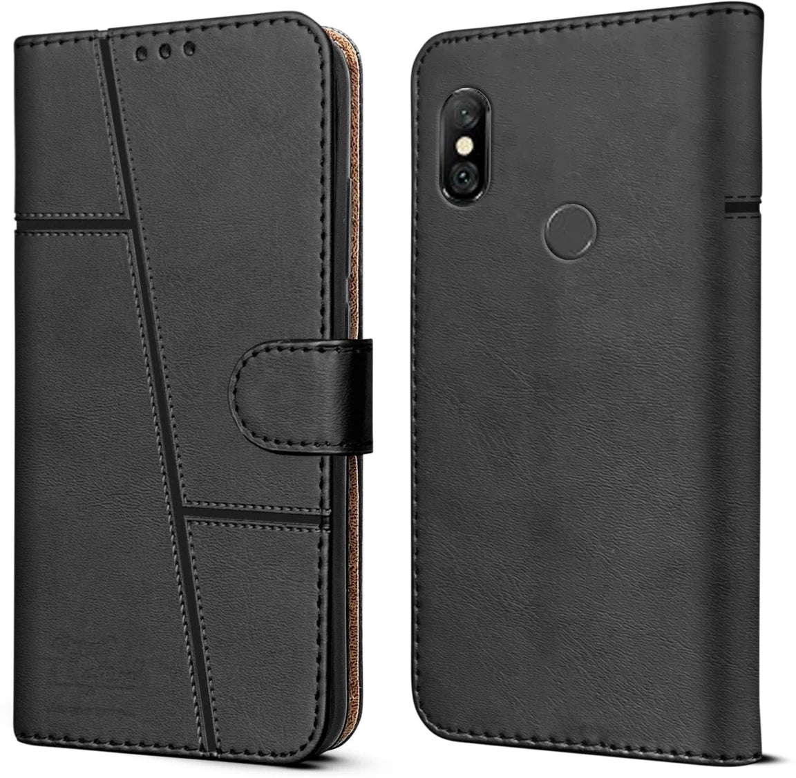 Redmi Note 6 Pro Flip Case Cover ( Black )