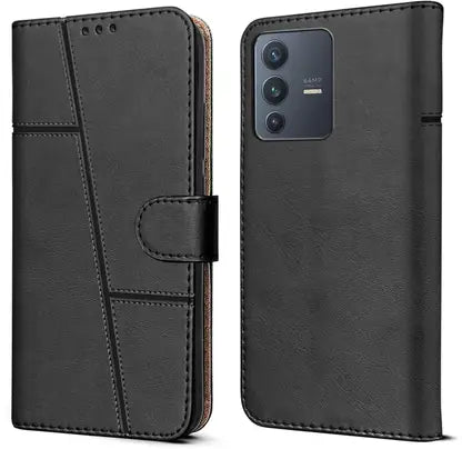 Leather Wallet Cover for Vivo V23 Pro 5G