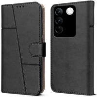 Leather Wallet Cover for Vivo V27/V27 Pro