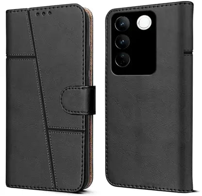 Leather Wallet Cover for Vivo V27/V27 Pro