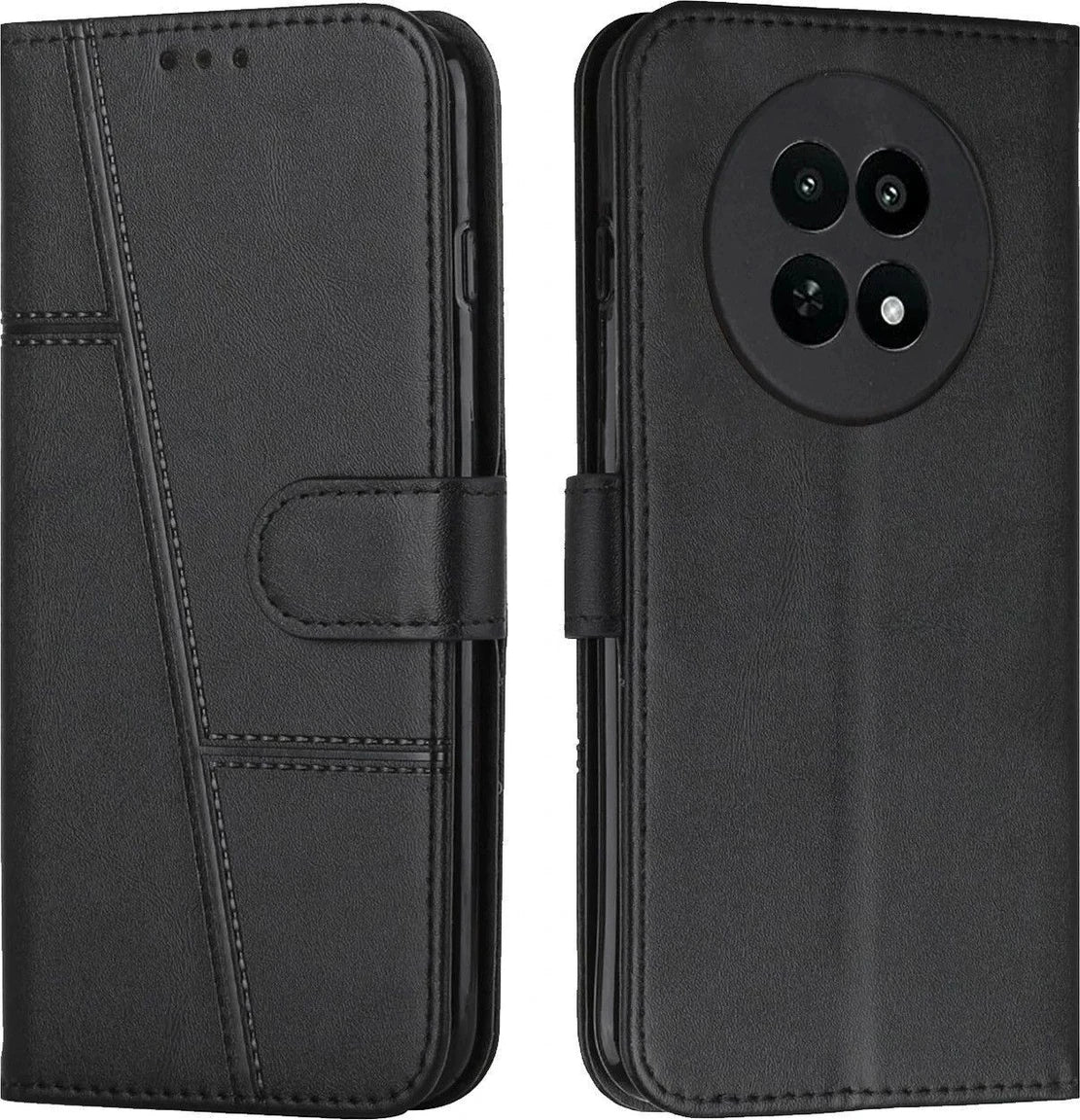 Realme C65 5G Flip Case Cover ( Black )