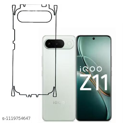 IQOO Z11 5G Back Screen Guard For Matte Finish, Smooth Touch, Unbreakable Membrane