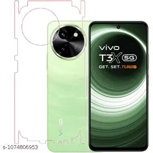 VIVO T3x 5G Back Screen Guard For Matte Finish, Smooth Touch, Unbreakable Membrane