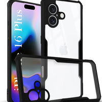 Apple iphone 16 plus Back Cover (Silicone Border)