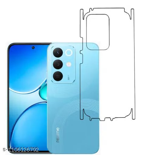 Realme 15X Back Screen Guard For Matte Finish, Smooth Touch, Unbreakable Membrane